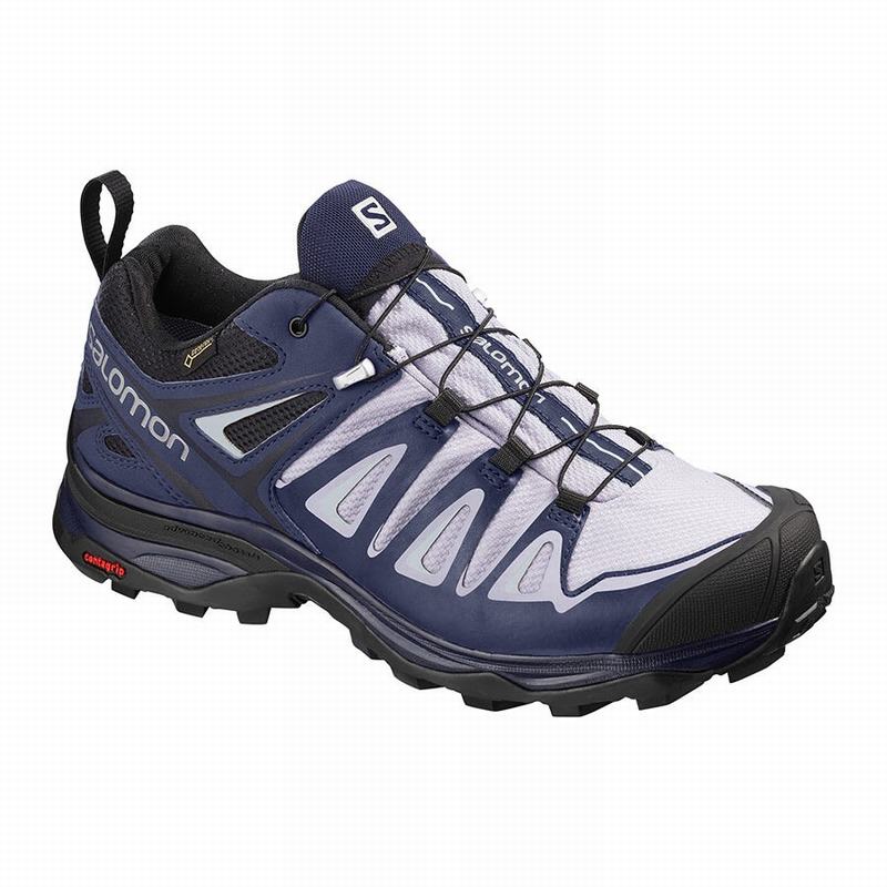 Zapatillas Trekking Salomon Mujer Lavanda / Azules - Salomon Argentina X ULTRA 3 GORE-TEX ,654102-WV